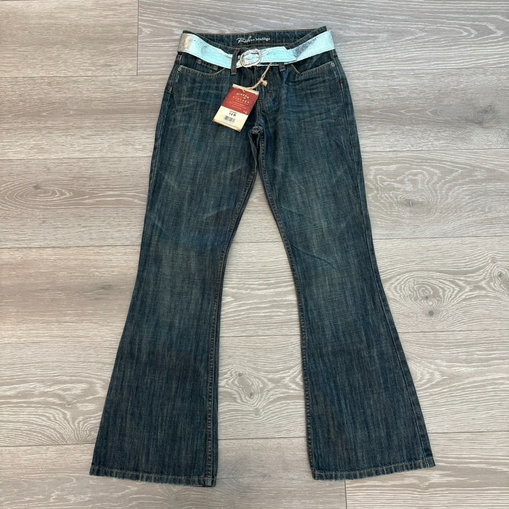 NWT‎ Riders by Lee Vintage Collection Navy Dark Wash Bootcut Jeans YST Size 12 - Picture 4 of 15